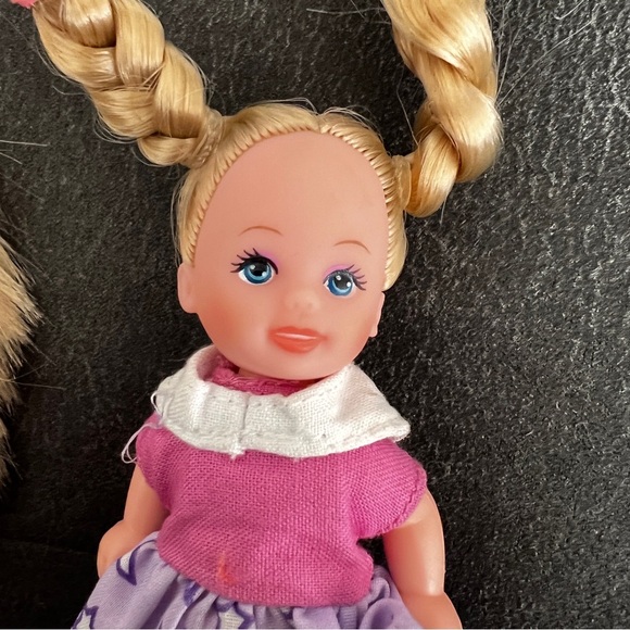 Evi Love Simba Doll  Mini 4 1/2" Blonde Toddler Kelly Clone Child Kids Set Of 2 - Picture 4 of 4